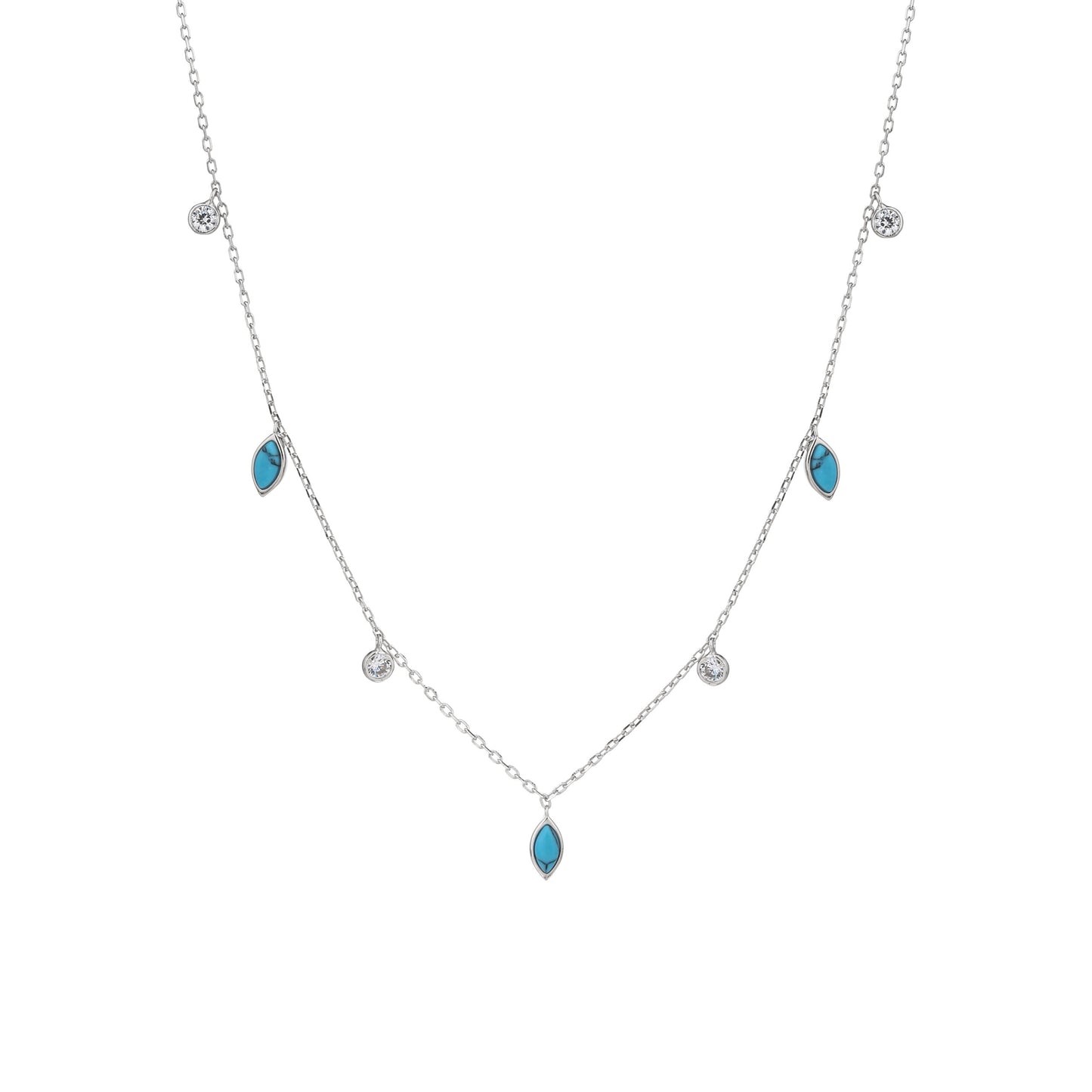 שרשרת צ׳וקר טיפה כחולה