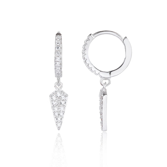 עגיל חץ משובץ