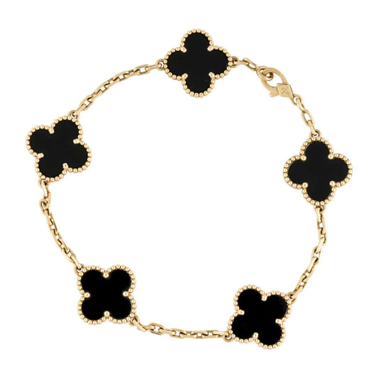 צמיד תלתן - זהב אמיתי